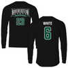 Northeastern State University Baseball Black Jersey Performance Long Sleeve - #6 Cole White