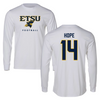 East Tennessee State University Football White Long Sleeve - #14 Chris Hope