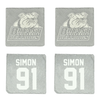 Bryant University Football Stone Coaster (4 Pack)  - #91 Jaymian Simon