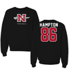 Nicholls State University Football Black Mascot Crewneck - #86 Camare Hampton