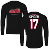 Jacksonville State University Volleyball Black Mascot Long Sleeve - #17 Dyanna Spicer