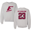 Eastern Kentucky University Beach Volleyball Light Gray Crewneck - #23 Elpida Pitsigkoni