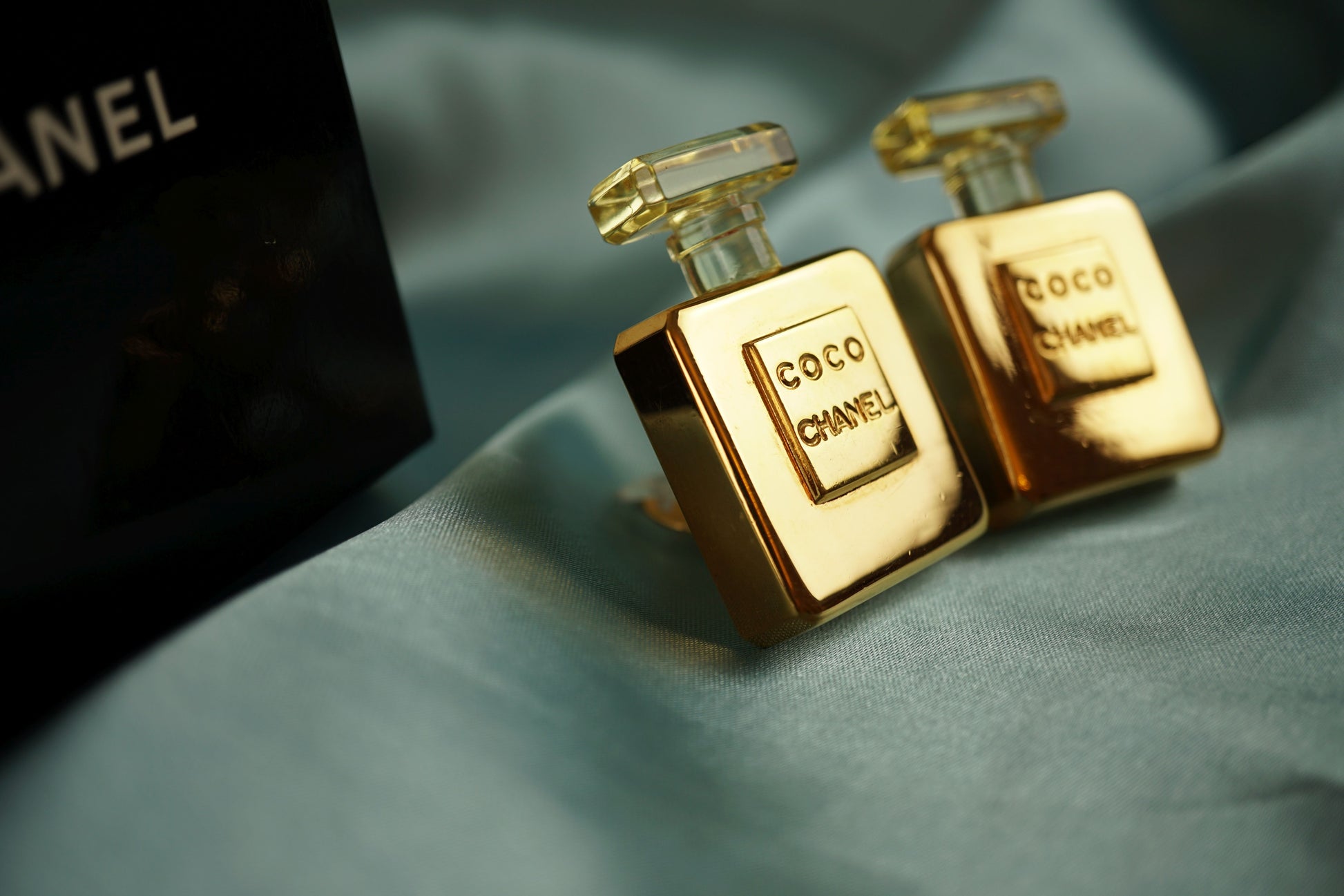 Vintage Chanel  Perfume Bottle Earrings 24k GHW - Collectable piece –  BelovedLux