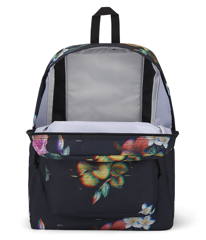 Jansport Superbreak Backpack Floral Glitch Black – spixal