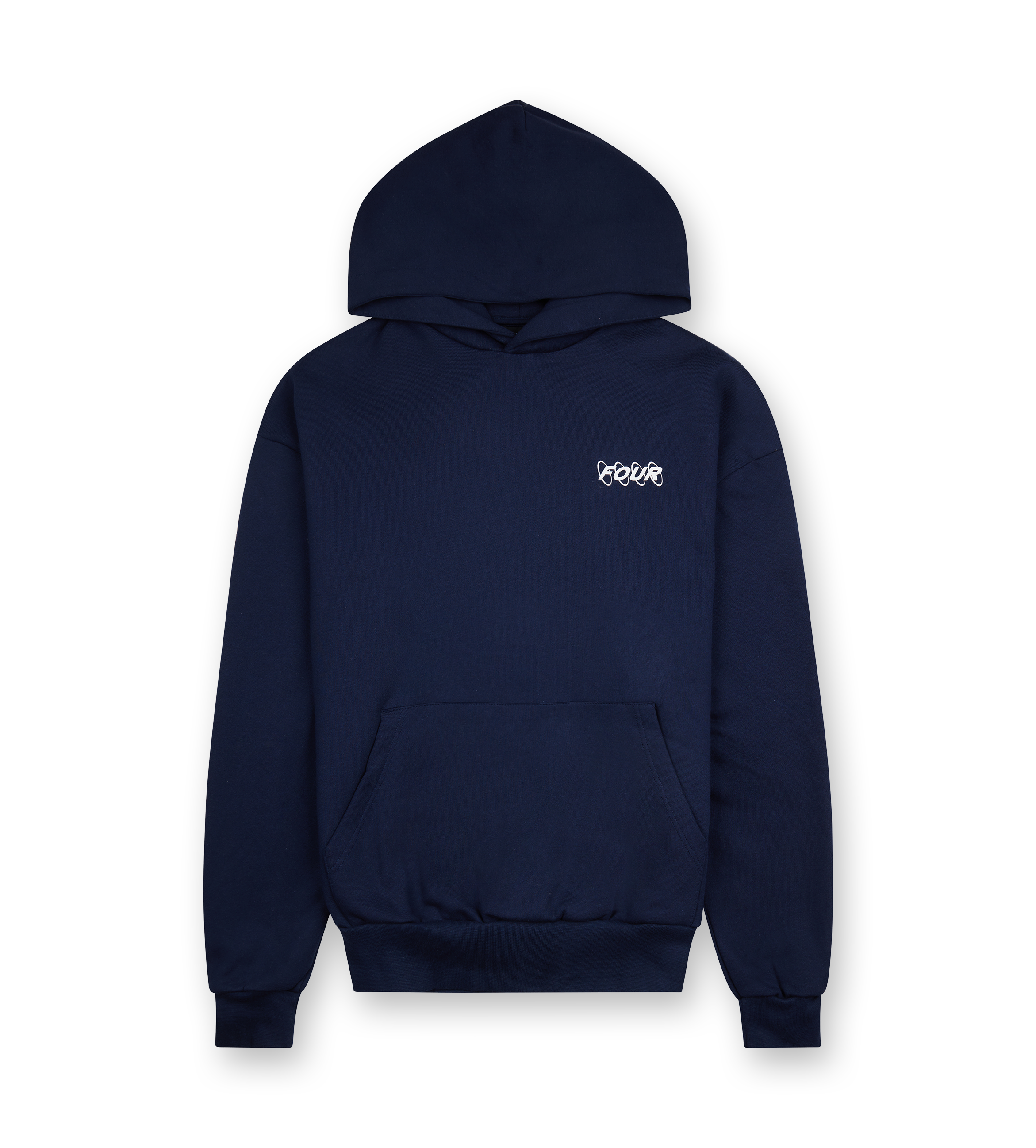 Circles Logo Hoodie Marine Blue - FOUR Amsterdam product image