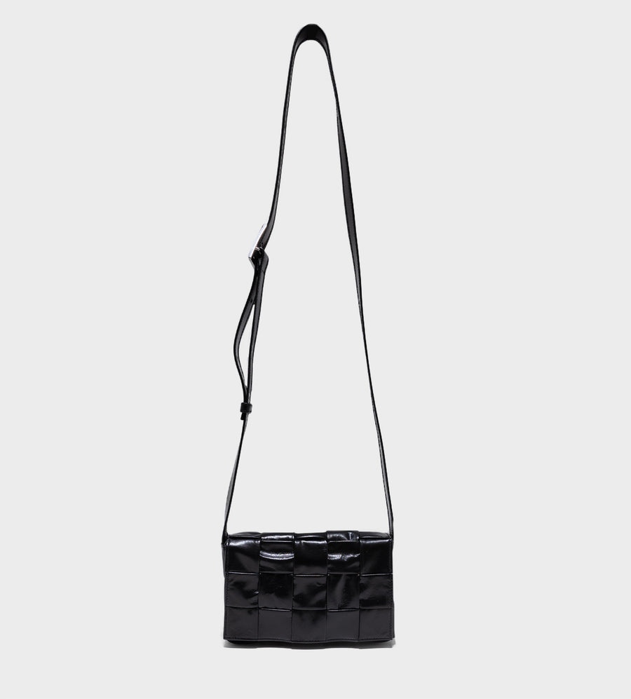 Bottega Veneta Black Intrecciato Packable Messenger Bag – BlackSkinny