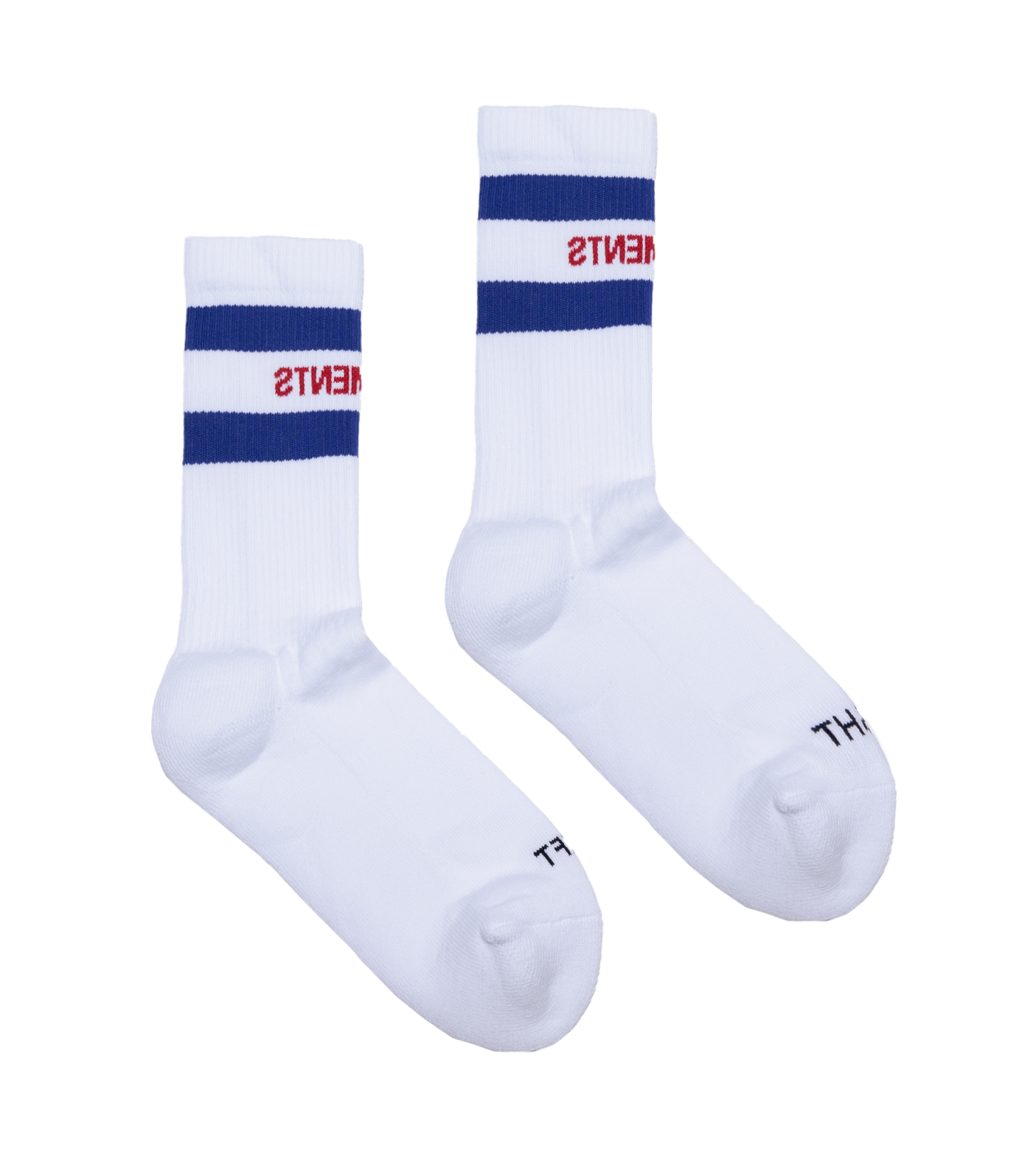 Logo-Print Ribbed Socks White – FOUR Amsterdam