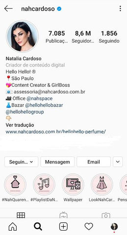 biografia instagram