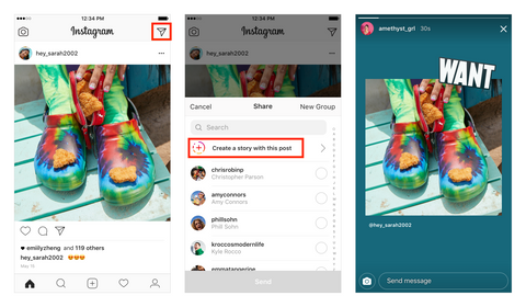 How to share Instagram Stories posts from your feed?
