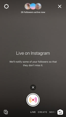 Lancer un live sur votre story Instagram