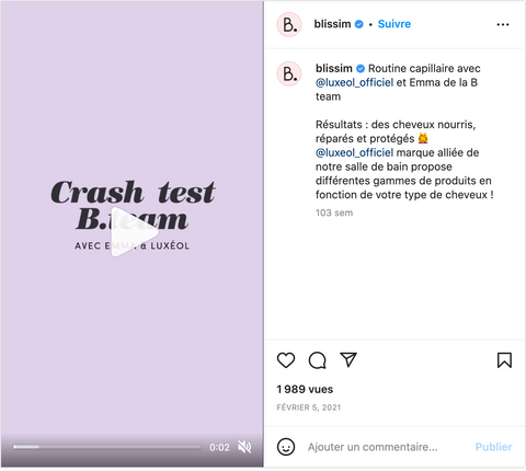 Expliquer un process avec un réel Instagram