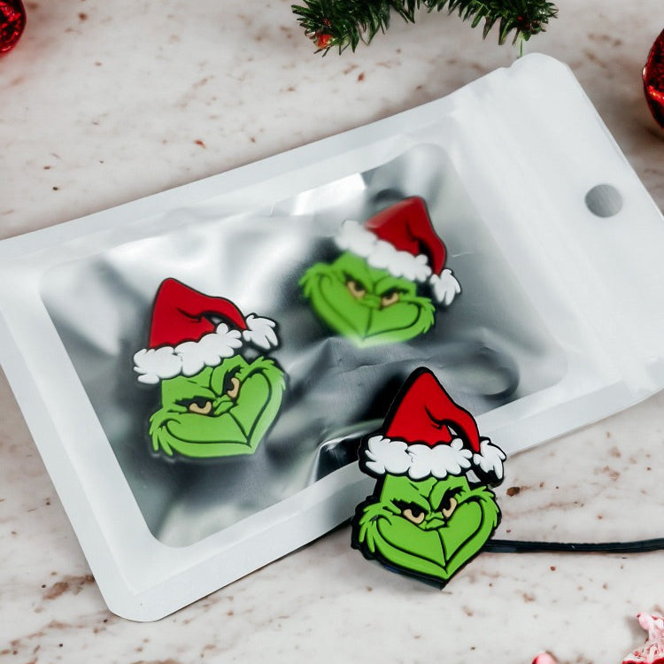 How The Grinch Stole Christmas Straw Toppers | Cindy Lou Who, Grinch |  Works With Stanley Cups | Straw Covers, Straw Charms