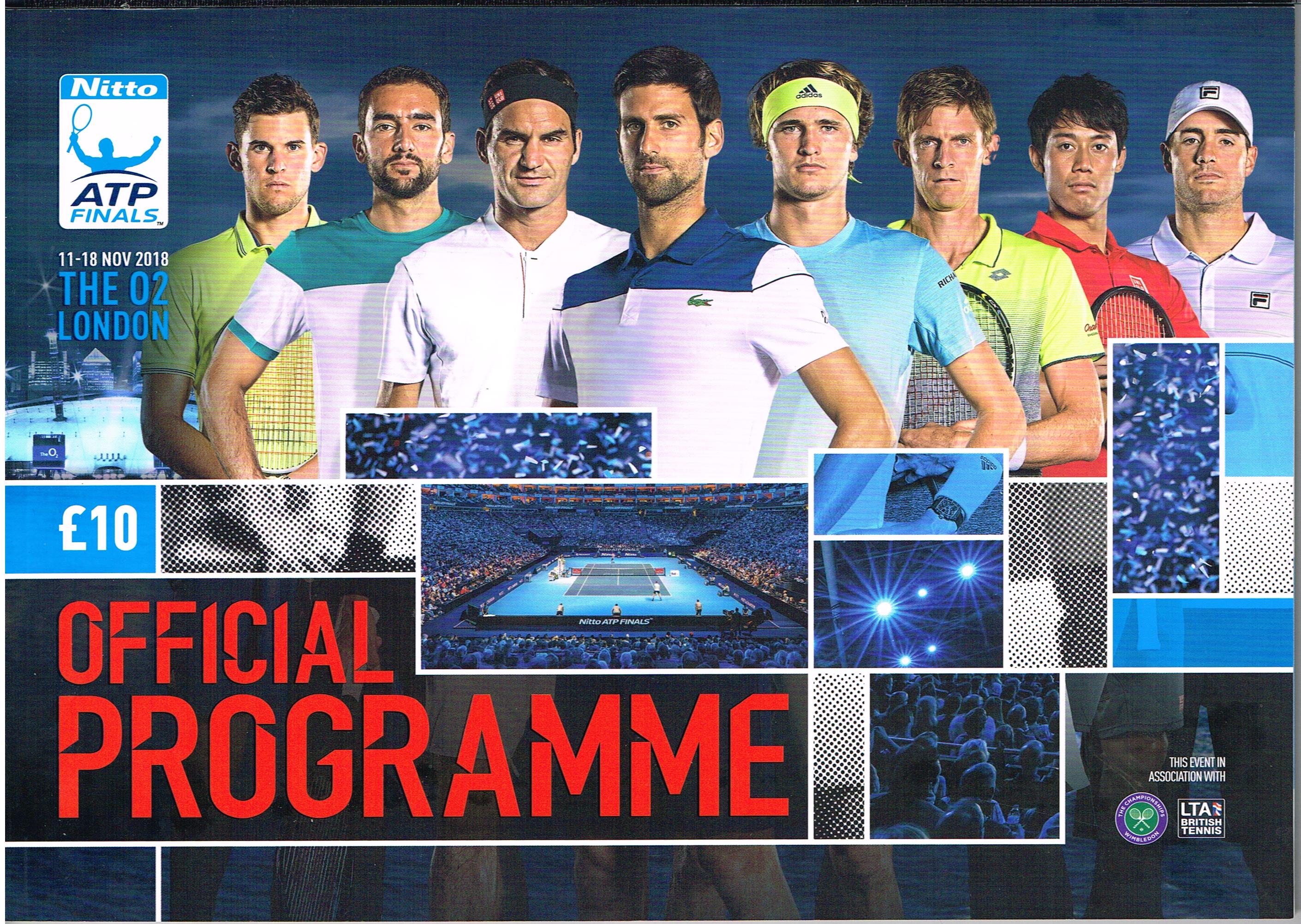 ATP WORLD TOUR FINALS 2018 Official Programme Tennis Gallery Wimbledon