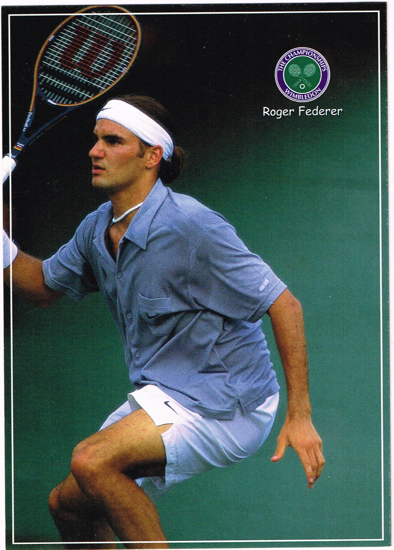 POSTCARD Roger Federer (Order Code ST2704) – Tennis Gallery Wimbledon
