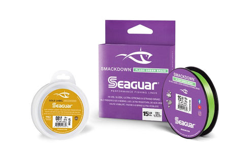 Seaguar Smackdown Flash Green Braid and Seaguar Gold Label