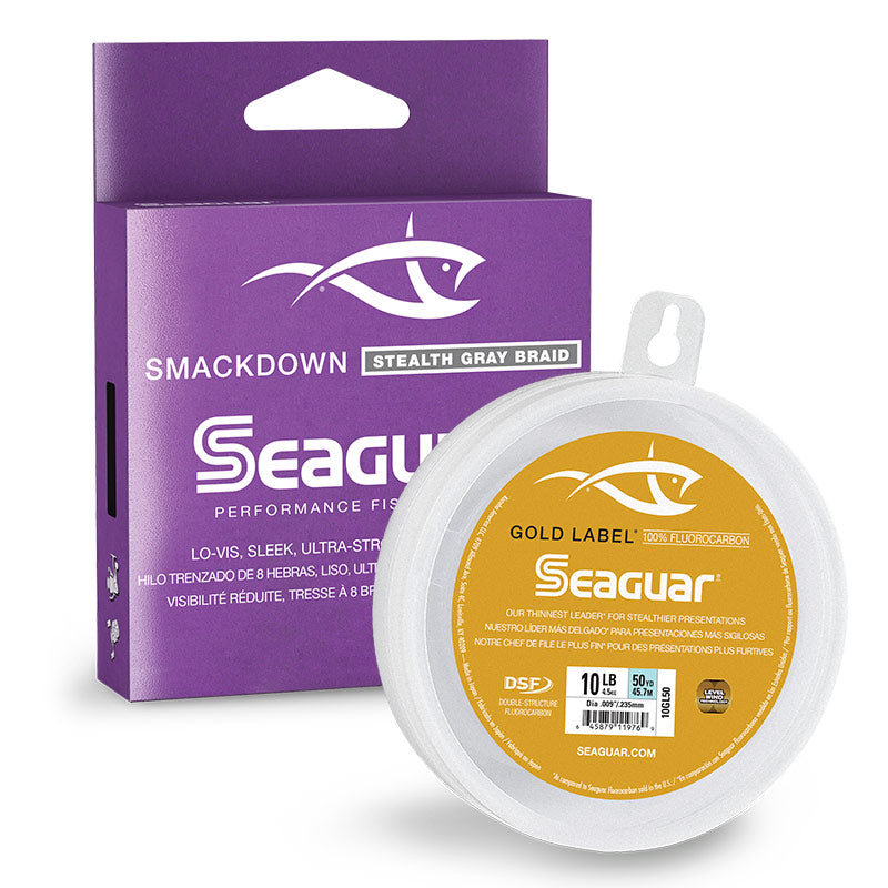 Seaguar Pink Label® Fluorocarbon & ThreadLock® Braid