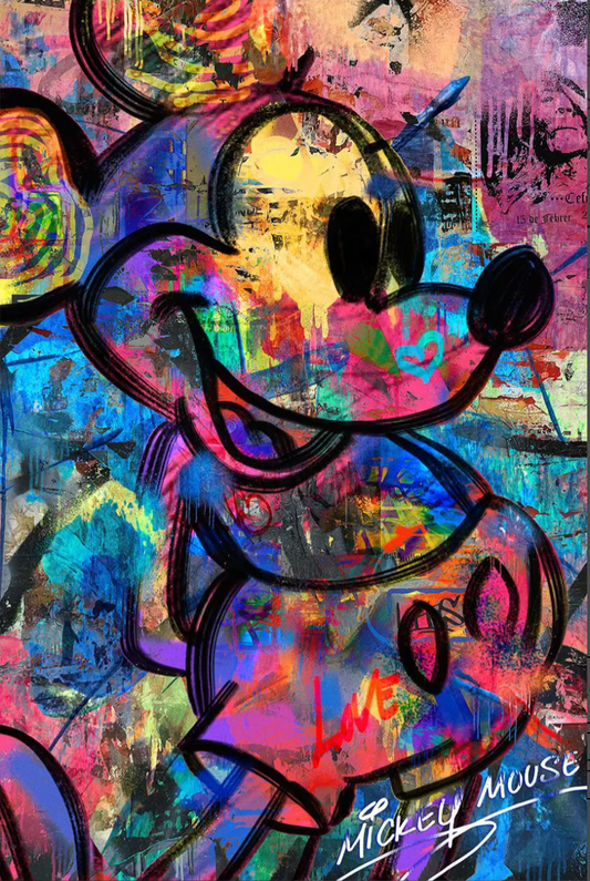 Mickey Mouse Pop Art Fashion Luxury LOVE Modern Art Paris -  Israel