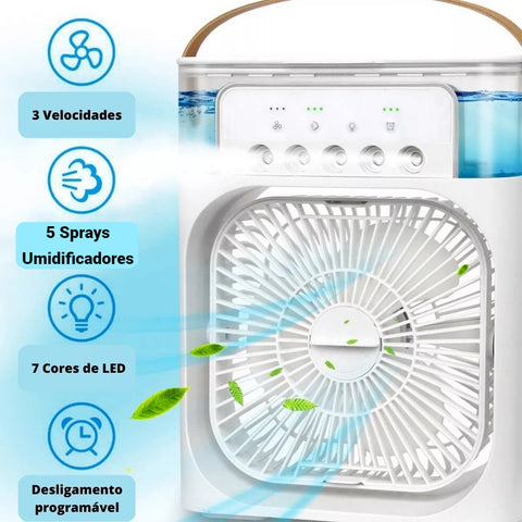 Ventilador de Gelo e Umidificador Portátil Fresh Air - Loja Marviva