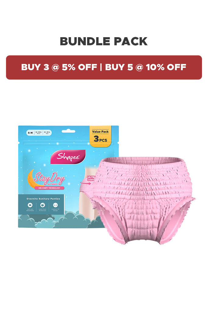 Women's Disposable Cotton Panties - Absorbent Underwear Bundle