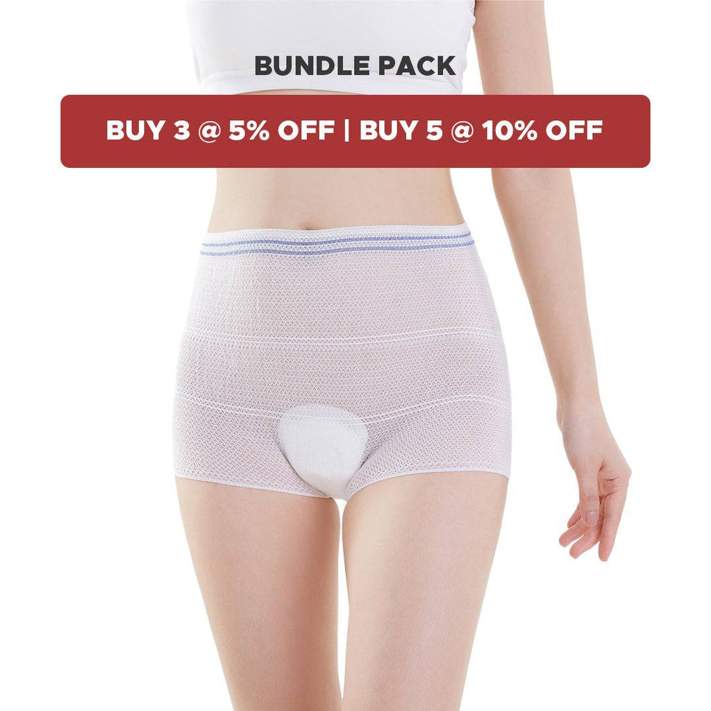 DISPOSABLE LADIES COTTON UNDERWEAR 6PCS/PACK