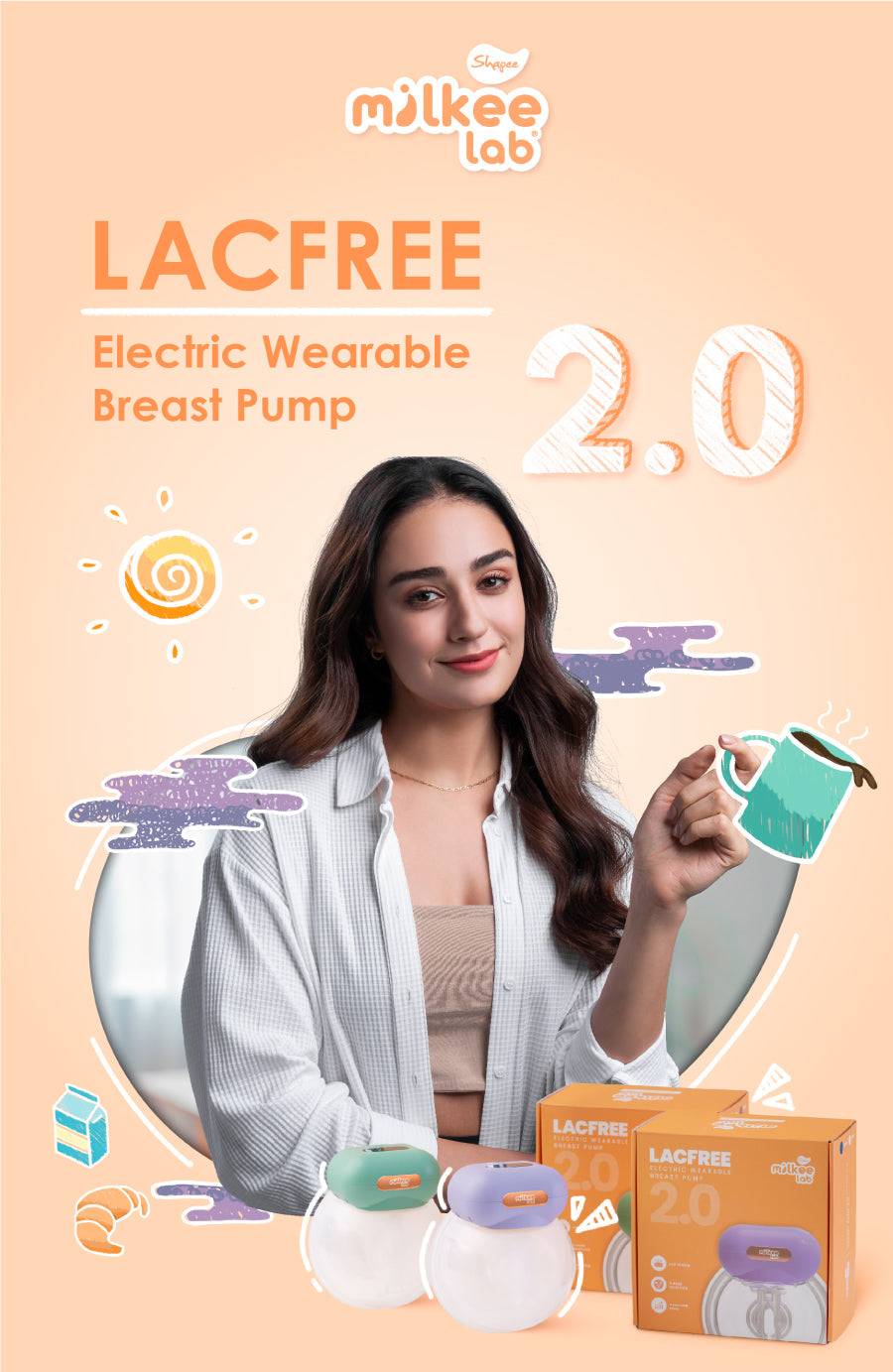 LacFree Wearable Breast Pump 2.0 by Shapee