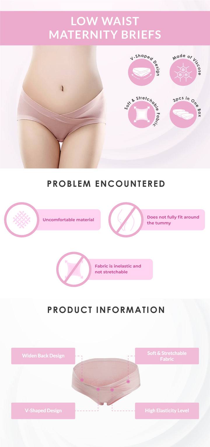 Low Waist Maternity Panties by Shapee