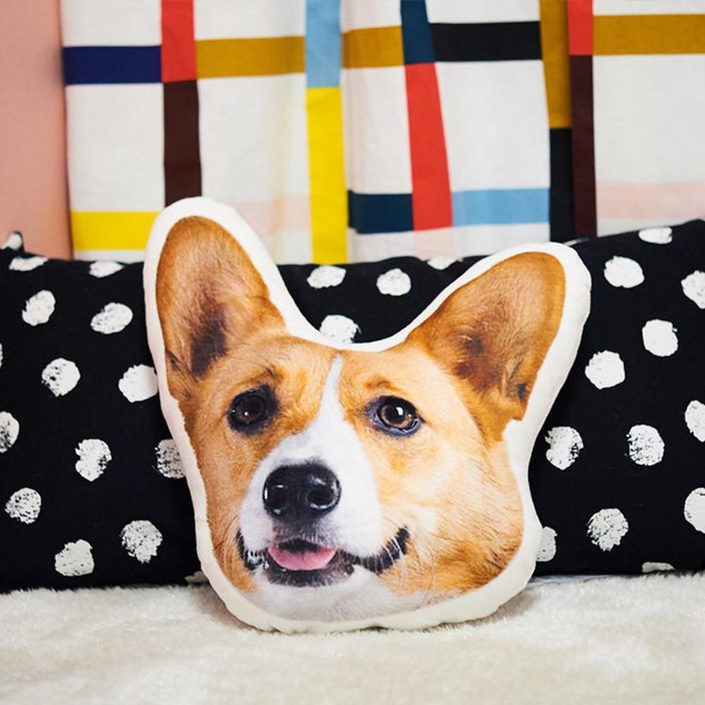 Custom Dog Face Pillow Pet Shaped Photo Pillow, Pet Pillow Custom