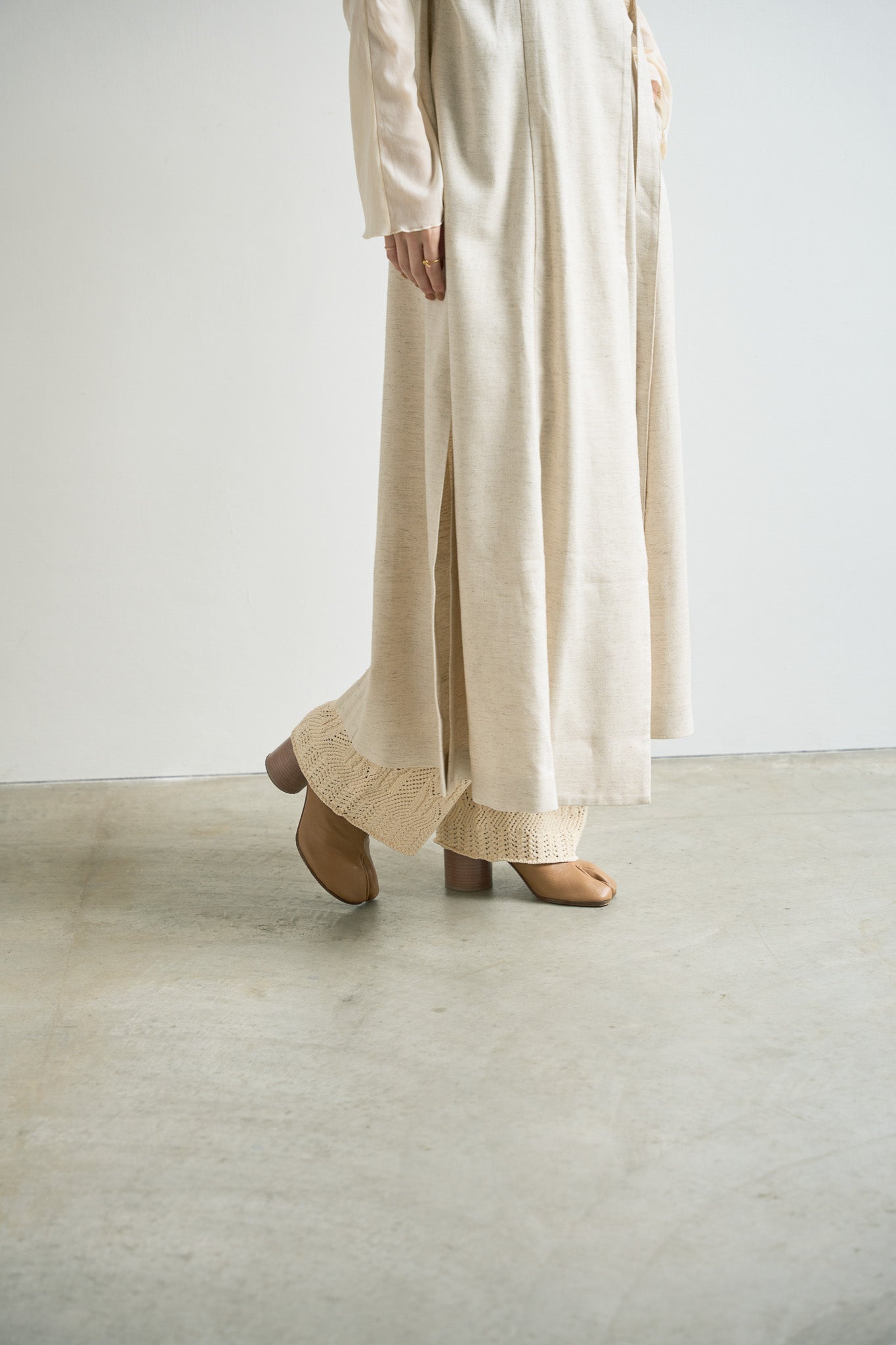 日本製 2ウェイ eaphi belt layered one piece beige 2 | ccfl.ie