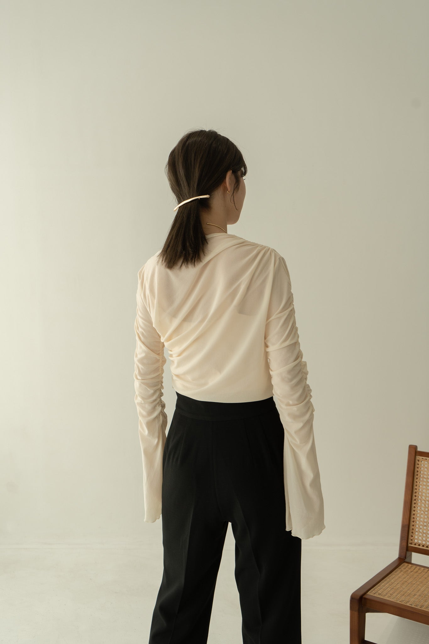 【超特価sale開催！】eaphi slit button sheer tops