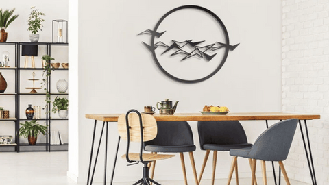 Moon Birds Metal Wall Art