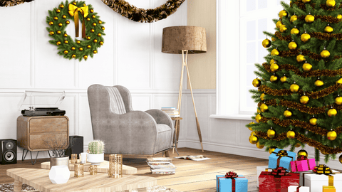 Modern Christmas Living Room Ideas