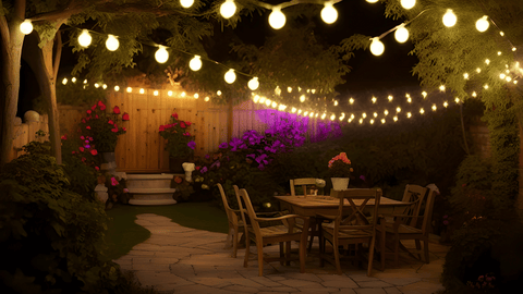 backyard patio lights