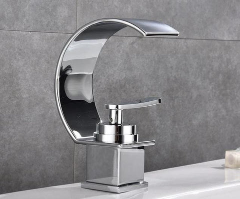 Curvaceous Waterfall Bathroom Faucet