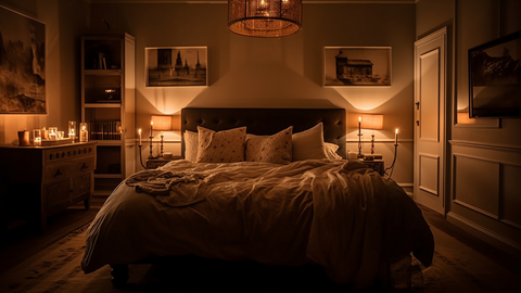 romantic bedroom lighting