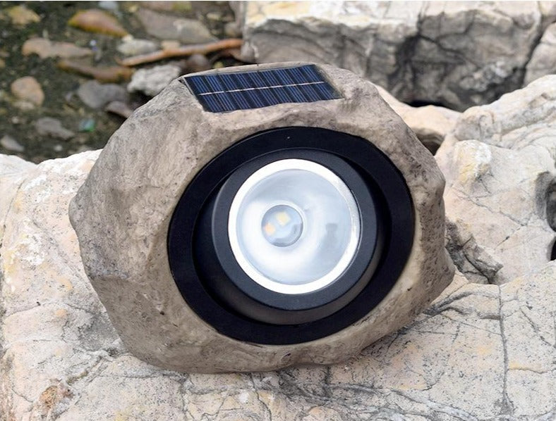 rock shaped solar lights