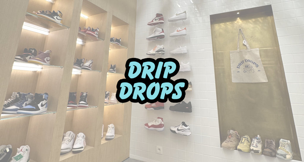 Drip Drops logo en winkel shot