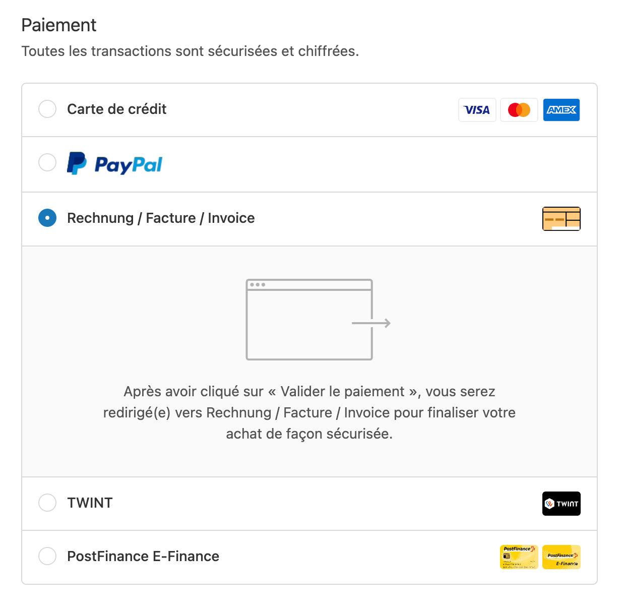 Payment by invoice
