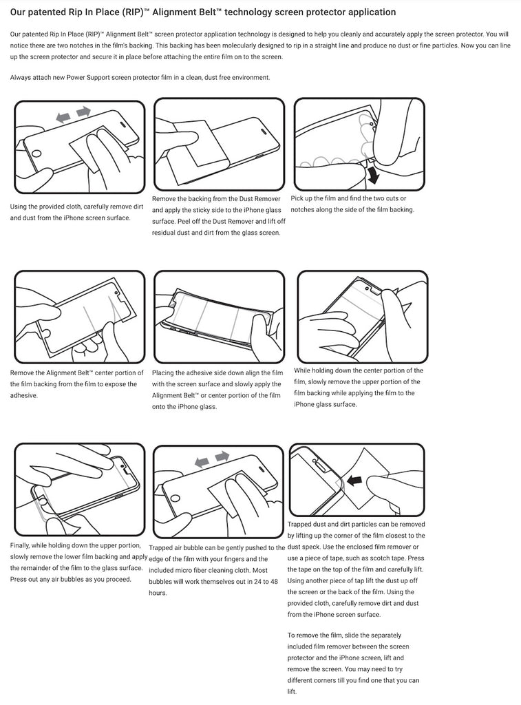 Power Support Film How to Install