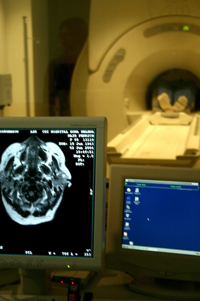 Photo of person inside MRI