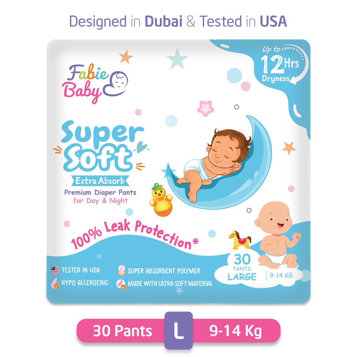 Buy Mylo Care Baby Diaper Pants Large (L) Size 9-14 kgs with Aloe Vera  Lotion (32 count) Leak Proof | Lightweight | Rash Free | Breathable | 12  Hours Protection | ADL