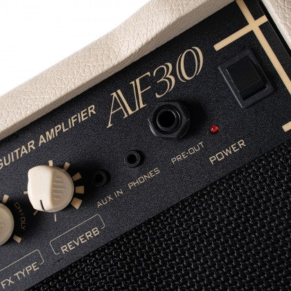 Amplifier Acoustic Guitar Cort AF30 bao gồm cổng Mic, AUX, Phone, Preamp