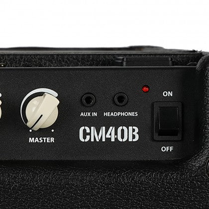Amplifier Guitar Bass Cort CM40B 40-Watts có cổng AUX và giắc cắm tai nghe