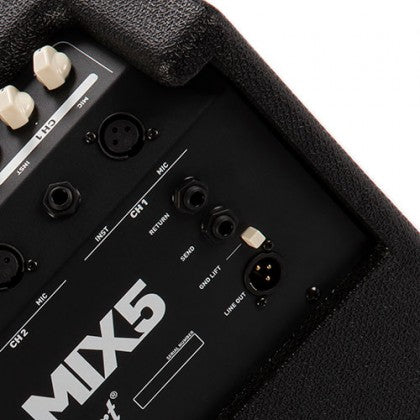 Amplifier Guitar Cort MIX5 150-Watts được thiết kế bảng điều khiển phía sau