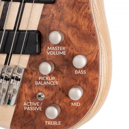Đàn Guitar Bass 5-dây Cort A5 Beyond có bộ tiền khuếch đại Bartolini MK-1