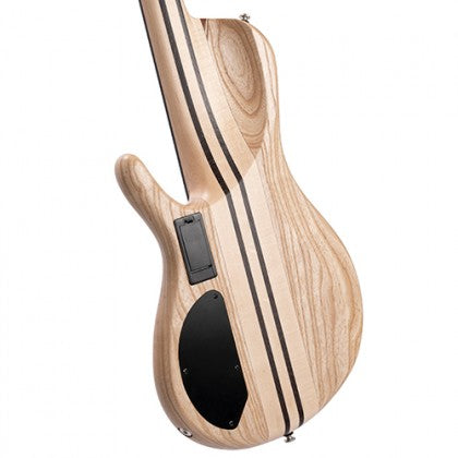 Đàn Guitar Bass 5-dây Cort A5 Beyond có cấu trúc cơ thể xuyên qua cổ đàn