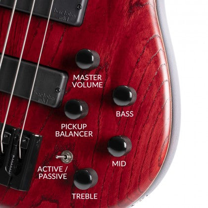 Đàn Guitar Bass 4-dây Cort B4 Element có bộ tiền khuếch đại Bartolini MK-1