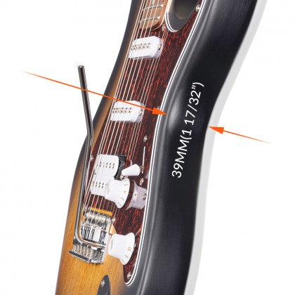 Đàn Guitar Điện Cort G110 độ dày thân đàn 39mm