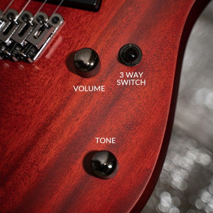 Đàn Guitar Điện 7-dây Cort KX307 Multi Scale có núm điều chỉnh 1-volume, 1-tone và công tắc 3 chiều
