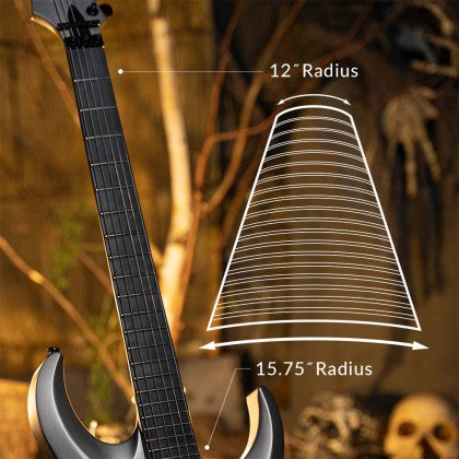 Đàn Guitar Điện Cort X500 Menace có bàn phím bán kính phức hợp từ 12-15.75"