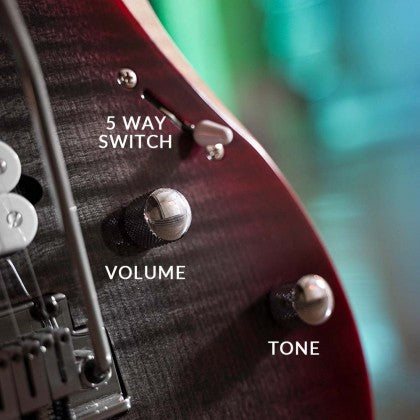Đàn Guitar Điện Cort X700 Duality II bao gồm bộ điều khiển âm lương, âm sắc và cần gạt 5 chiều